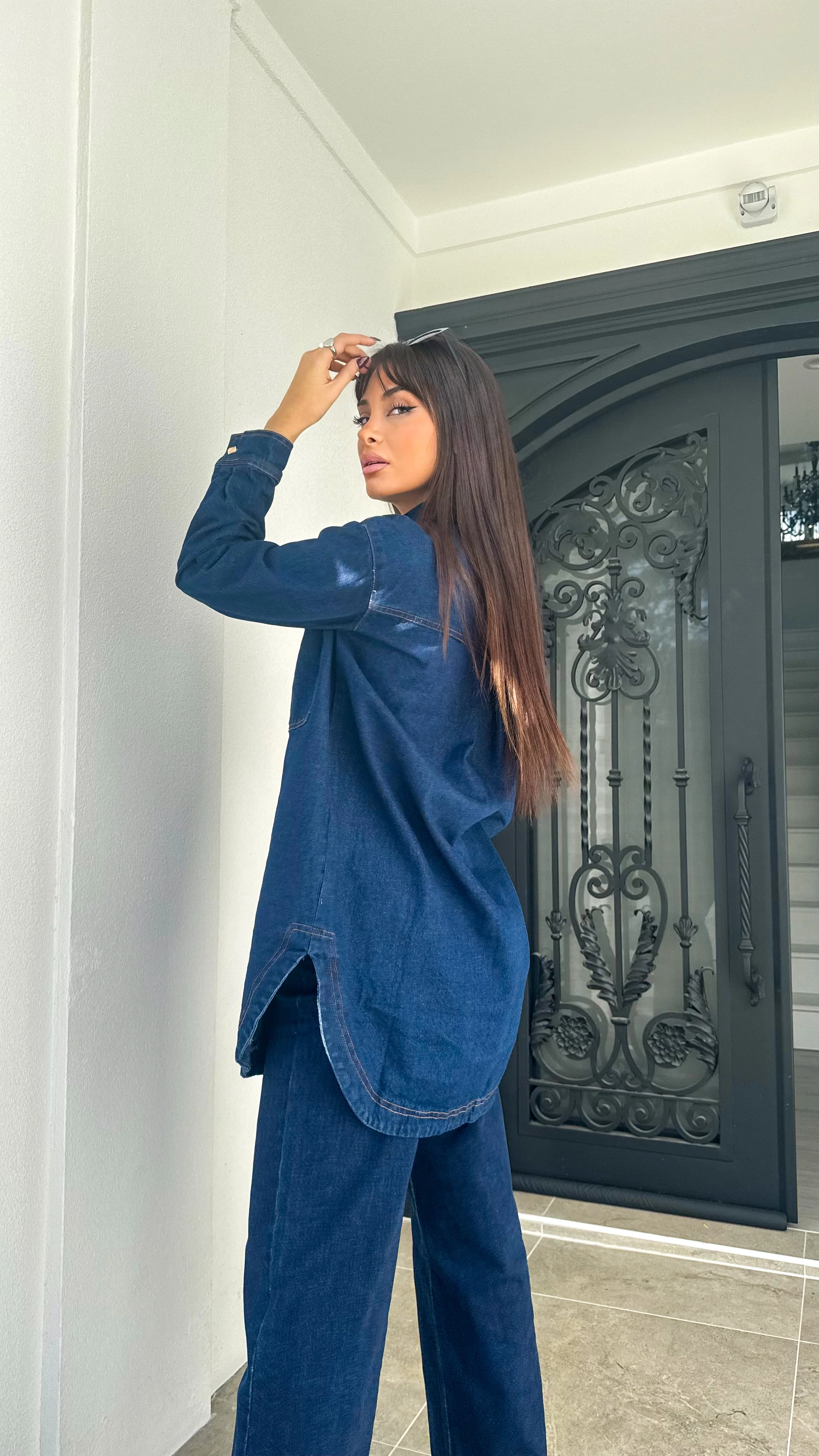 Denim shacket - Image 11
