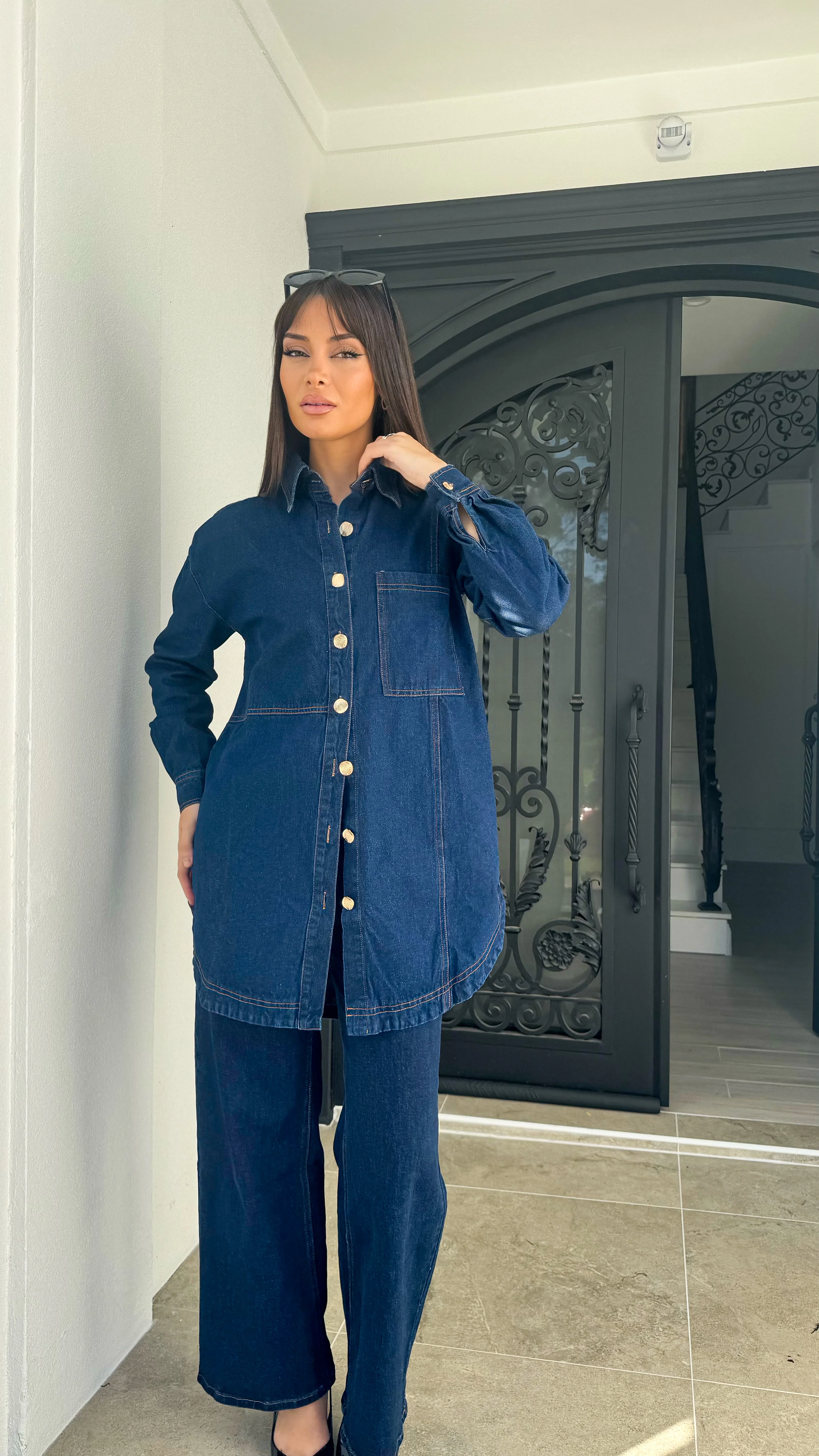 Denim shacket - Image 12