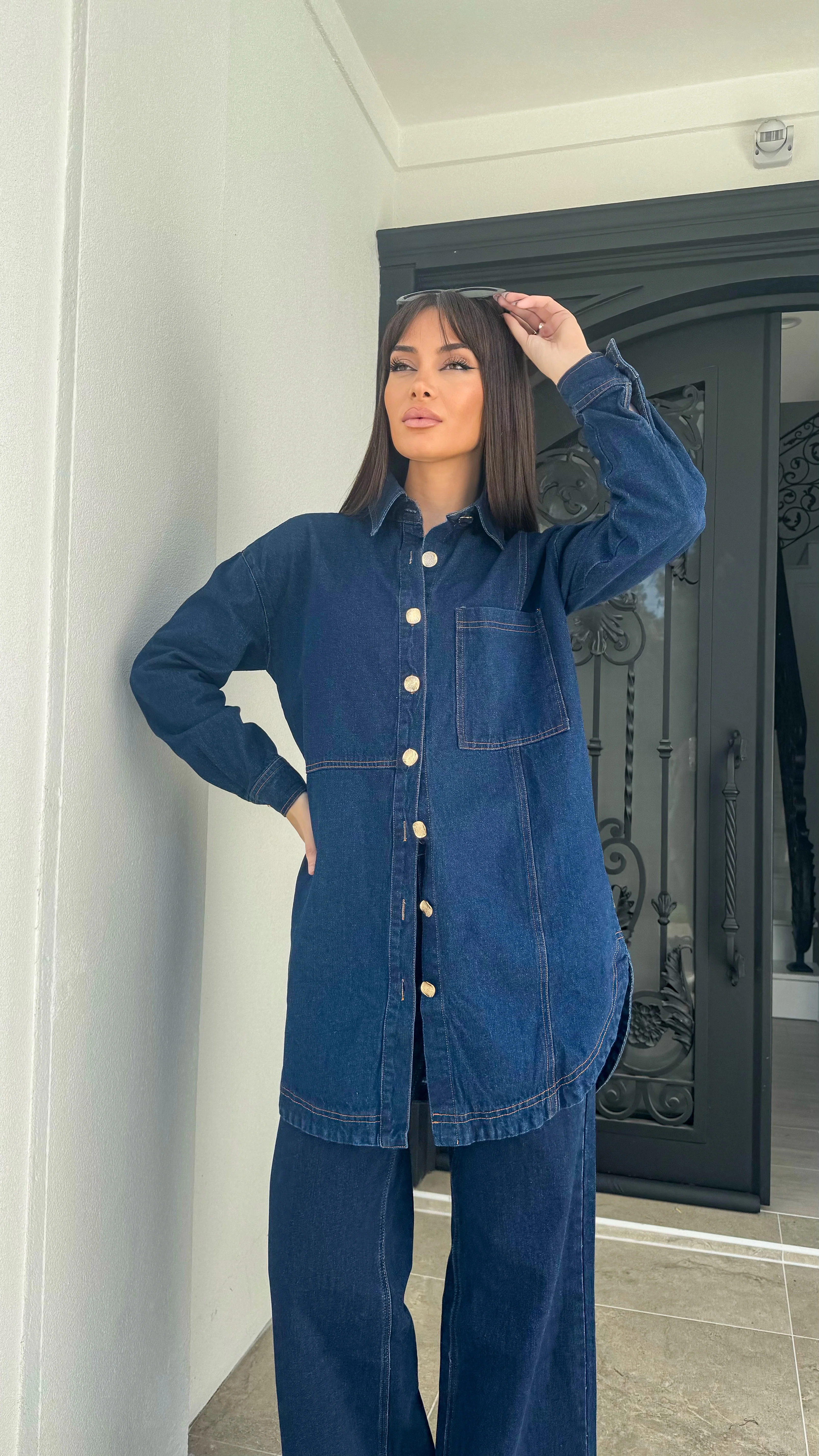 Denim shacket - Image 13