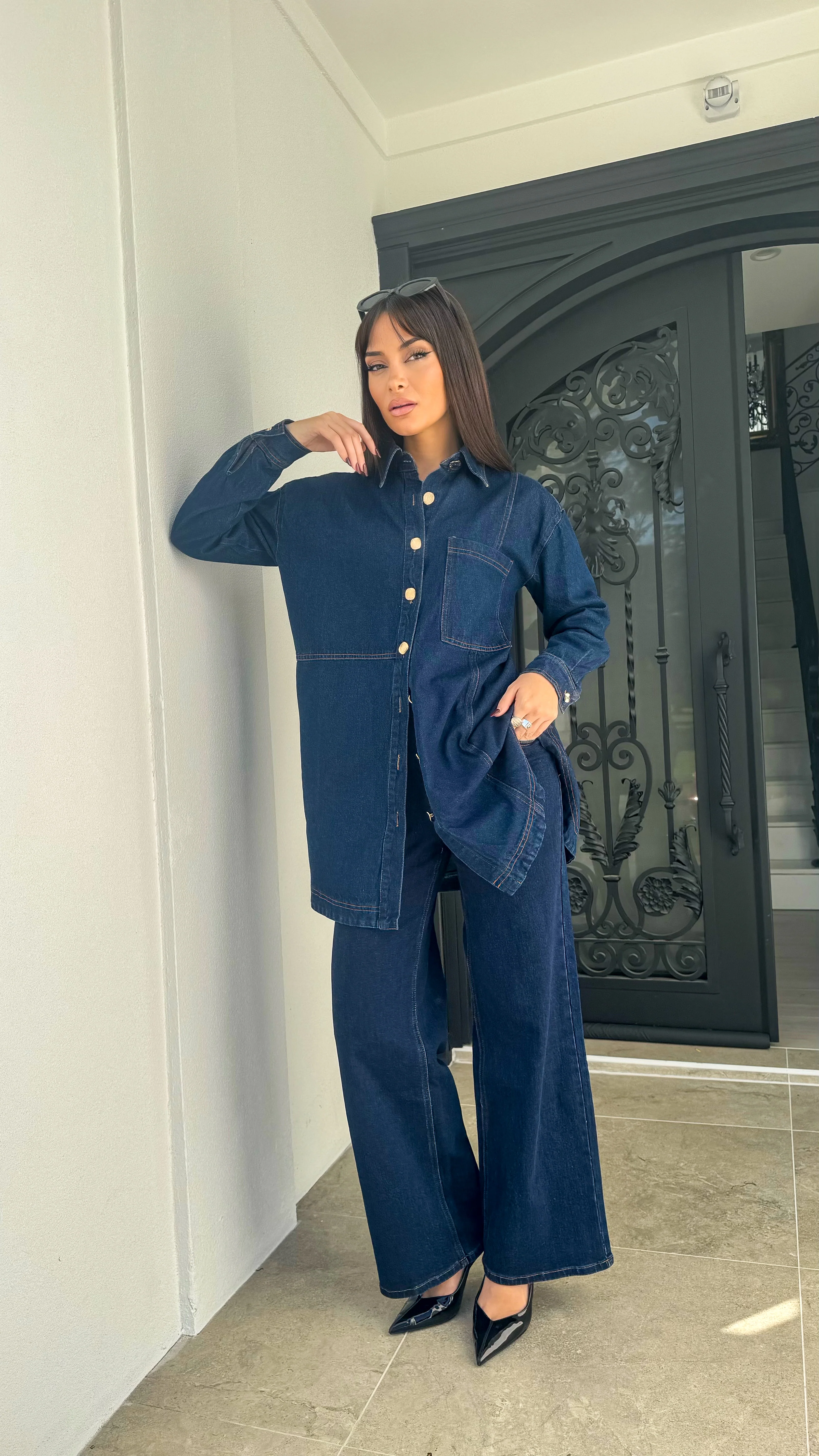 Denim shacket - Image 14