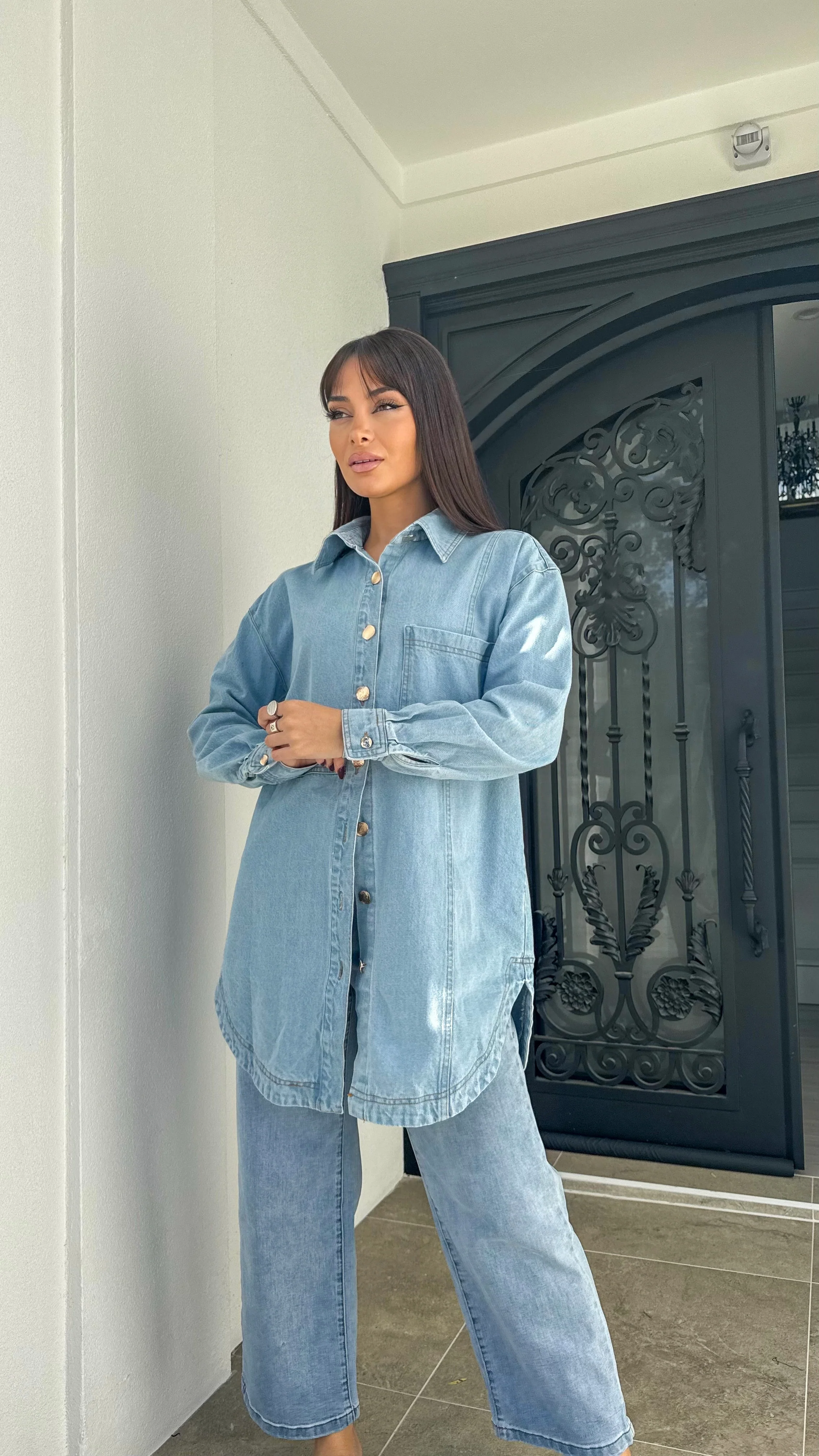 Denim shacket - Image 3