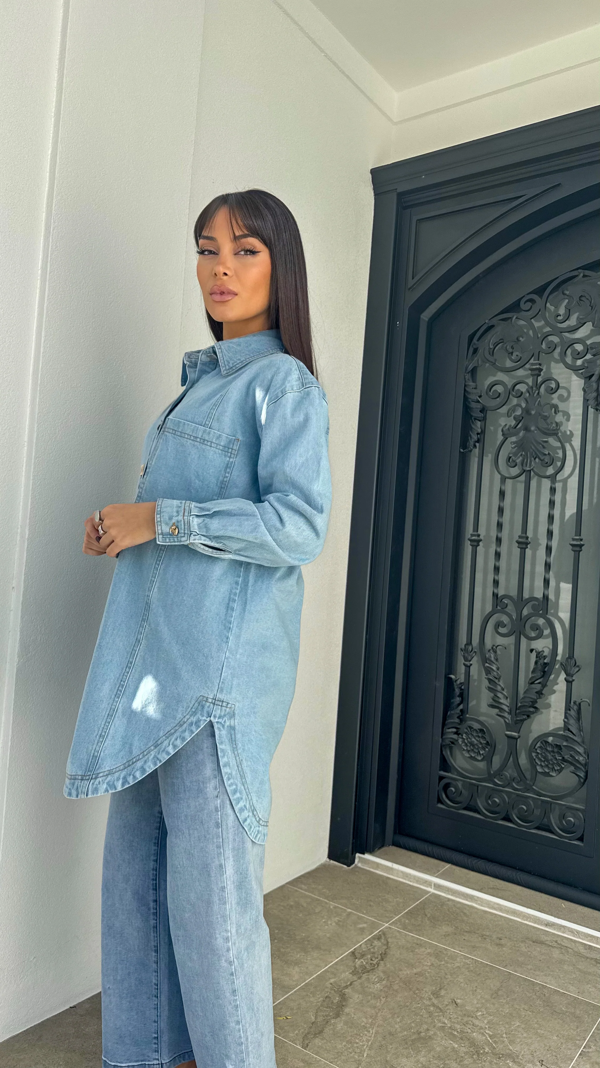 Denim shacket - Image 4