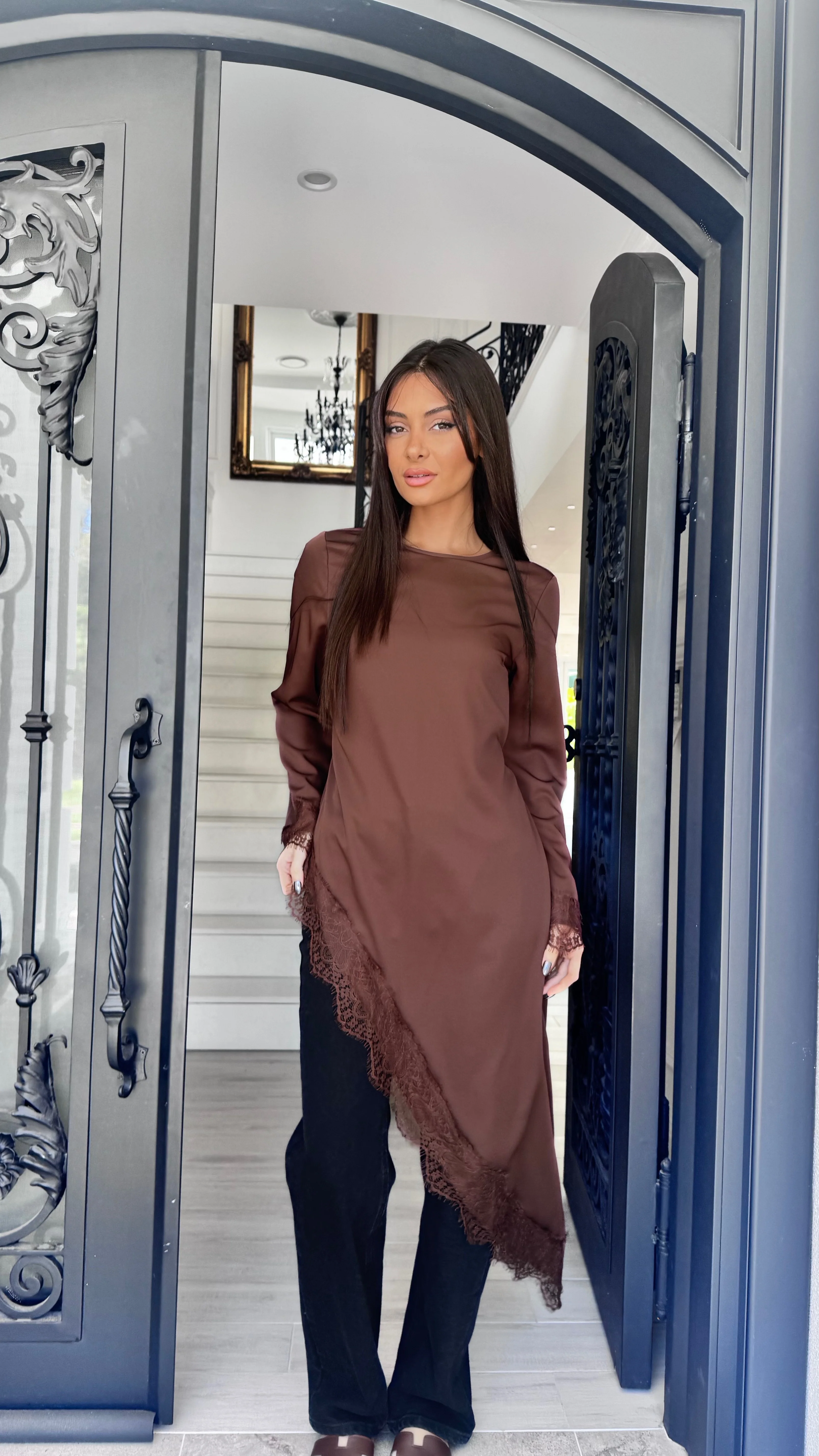 Lace Trim Top - Image 4